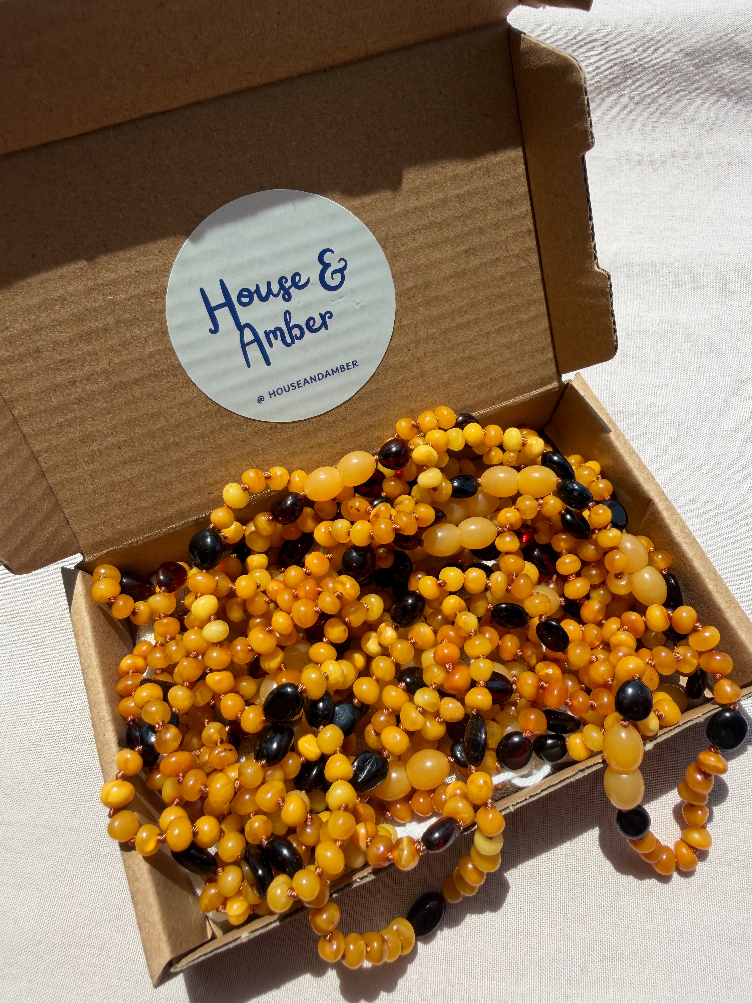 Baltic Amber Baby Teething Set